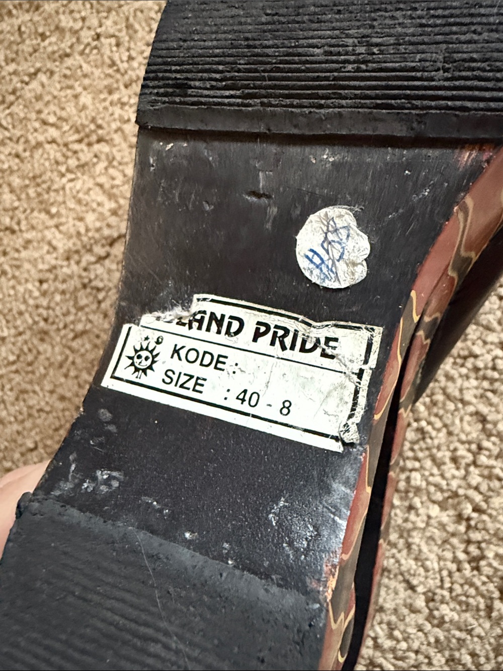Vintage unique wooden hand painted mules - Picture 15 of 15